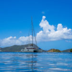 Caribbean sea at US Virgin Islands USVI Boat